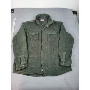 Rugged Element Jacket Mens XL Green Midweight Dual Chest Pocket Lumberjack‎